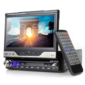 LCD Monitor Single 1Din in Dash Car TV USB FM Stereo DVD Player 1 Year 