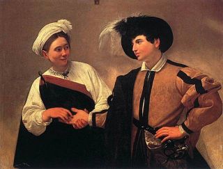 The Fortune Teller 1596 Caravaggio Repro Oil Painting