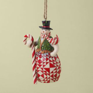 Jim Shore 2012 Snowman with Candy Cane Heartwood Creek Christmas 