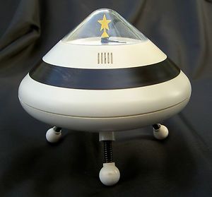 VINTAGE 1980S CANETTI ARTIME UFO BEAM REMOTE CONTROL MODERN DESK CLOCK 
