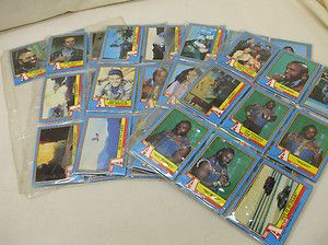   Team A Lot of 65 TV Show Trading Cards 1983 Stephen J Cannell