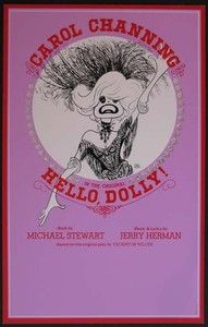 Original Broadway Poster Hello Dolly starring Carol Channing