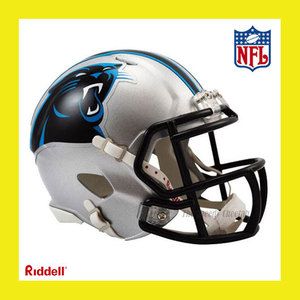 CAROLINA PANTHERS OFFICIAL NFL MINI SPEED FOOTBALL HELMET by RIDDELL 