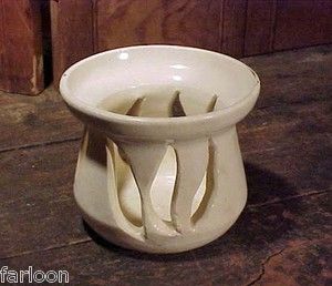 Vintage Old Fort North Carolina Pottery White Candle Vase Signed Dated 