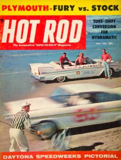 1957 Cover Offical Pace Car NASCAR Daytona Speedweeks Plymouth Chic 