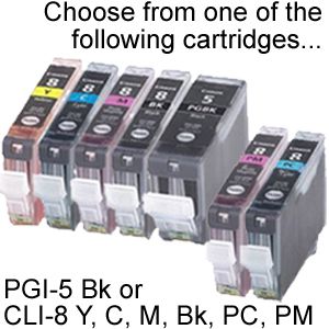 Compatible Canon CLI8 PGI5 Photo Series Ink Cartridges for PIXMA 