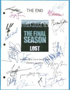 Lost Script Final Signed The End 23x rpt Last Episode Matthew Fox Ken 