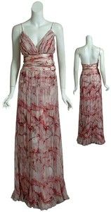 CARLOS MIELE Captivating Tie Dye Print Silk Evening Gown Dress 4800 40 