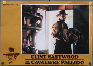 EO32 Pale Rider Clint Eastwood 6 Orig Poster Italy