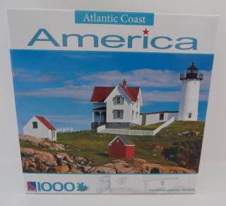 Atlantic Coast America Cape Neddick Lighthouse York Maine 1000 Piece 