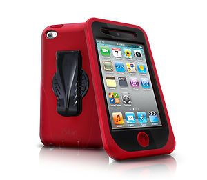 iSkin touch Duo silicone case for iPod Touch 4G in red special