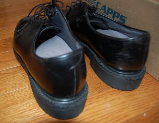 Capps Uniform footwear Womens Black Leather Dress Oxford Shoes Size 7 