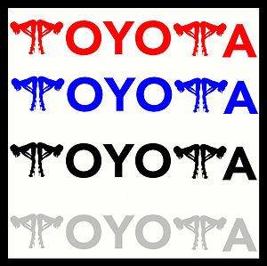 Toyota Vinyl Car Stickers Decals Sexy Funny Custom