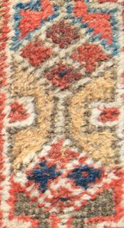 Antique Persian Old Oriental Carpet Jewel Like Color Handmade Wool 