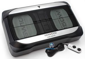 Kenwood KSC SW10 Powered Amplifier Car Amp 2 Subwoofers 5x7 Speaker 