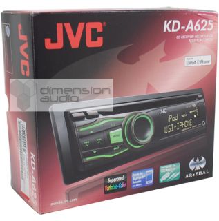 2011 JVC KD A625 Car CD  iPod Stereo Receiver KDA625