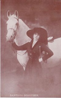 Baptista Schreiber Hagenbecks Circus Horse Postcard