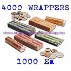 4000 assorted flat kraft coin wrappers $ 31 99  see 