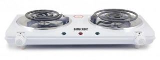 Better Chef White Two Burner Electric Countertop Range