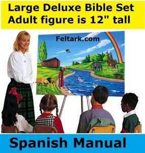 Lukens Large Deluxe Bible Felt Flannel Board CD Spanis