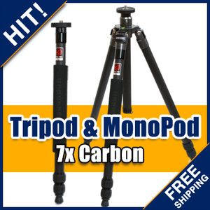 HorusBennu C 2830V Carbon Fiber Tripod Convertible Monopod DSLR Camera 