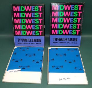 Lot of 300 Sheets of Midwest Typewriter Carbon Paper Ultra Plus