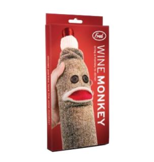 click an image to enlarge wine monkey sock monkey styled bottle cover 
