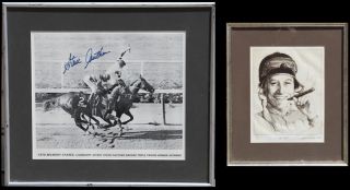 Jeaness Cortez Steve Cauthen Etching with Signed Print