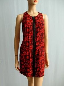 Vena CAVA Dress Red Elixir Lava Silk Size Sz 6 $495