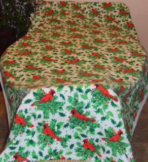   Holiday Cardinal Christmas Head Table Banquet Fabric Tablecloth