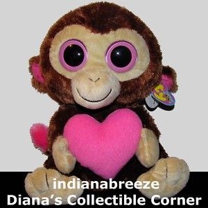 Casanova Ty Beanie Baby Boos Boos Valentine Monkey New