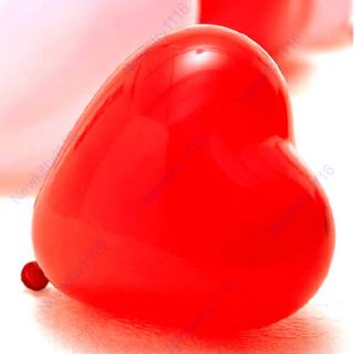 Lote 100 Globos Rojos Forma de Corazón Para Decorar Fiestas Amor 