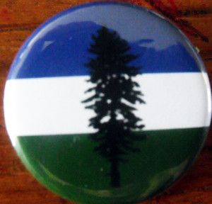 Cascadia Flag Pinback Button Badge 1 25