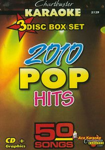 Chartbuster Karaoke CDG 3 Disc PACK5139 2010 Pop Hits