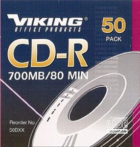   x4 Lot Total 200 Viking Branded 48x CD R Blank CDR Media Discs