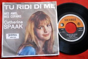 Catherine Spaak Mes Amis 1964 Unique RARE EXYU 7“ PS EP