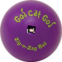 Ourpets Go Cat Go Zig N Zag Ball Cat Toy Healthy Excercise and Chase 