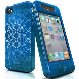 iSkin Solo FX Flexible Skin Case for Apple iPhone 4 4G Reflex Blue 