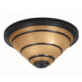 NEW 2 Light Mission Flush Mount Ceiling Lighting Fixture, Oil Rubbed 