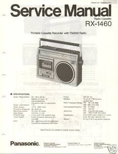 Original Service Manual Panasonic RX 1460 Radio Cass