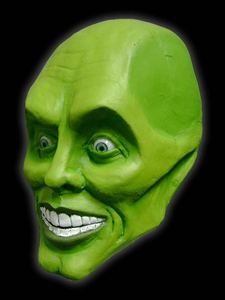 The Mask Jim Carrey Latex Mask Halloween Costume Prop