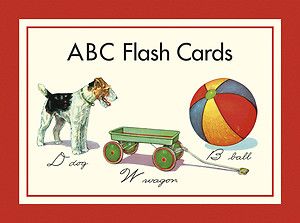 Cavallini Co English ABC Alphabet Flash Card Set