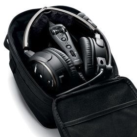 The custom carrying case helps protect your headset during storage and 