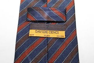 DAVIDE CENCI 100% silk tie. Made in Italy 61584