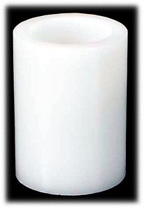 White Pillar 3x4 Candle Flameless Battery Timer Melrose
