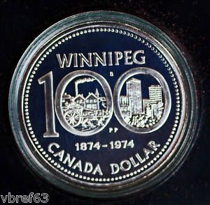    CANADA Silver Dollar Winnipeg Centennial Dollar Premium quality coin