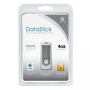 Centon DataStick Apple Hardware Data Encryption 4GB USB Flash Drive 