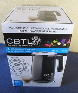 CBTL One Touch Milk Frothing Heating Cappucino Latte System New in Box 