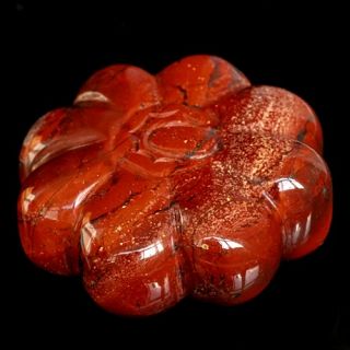   3ct Red Jasper Finely Carving Handmade Pumpkin 100 Natural CM7