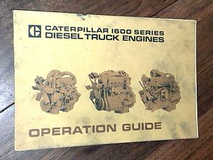 Caterpillar 1600 Series Diesel Truck Engines Operation Guide 1972 1973 